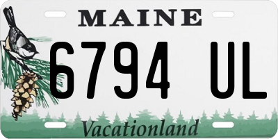 ME license plate 6794UL