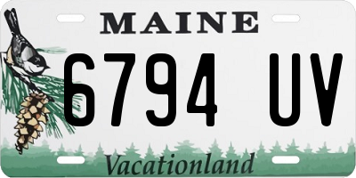 ME license plate 6794UV