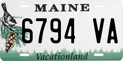 ME license plate 6794VA