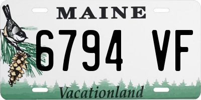 ME license plate 6794VF