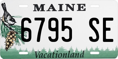 ME license plate 6795SE