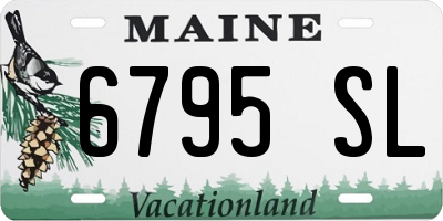 ME license plate 6795SL
