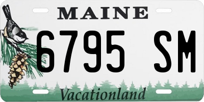 ME license plate 6795SM