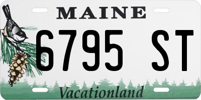 ME license plate 6795ST