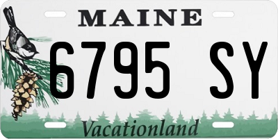 ME license plate 6795SY