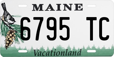 ME license plate 6795TC