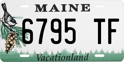 ME license plate 6795TF