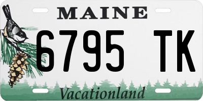 ME license plate 6795TK