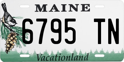 ME license plate 6795TN
