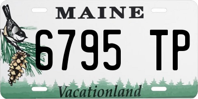 ME license plate 6795TP