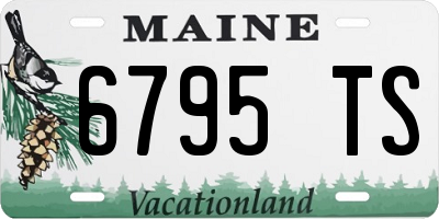 ME license plate 6795TS