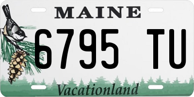 ME license plate 6795TU
