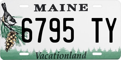 ME license plate 6795TY