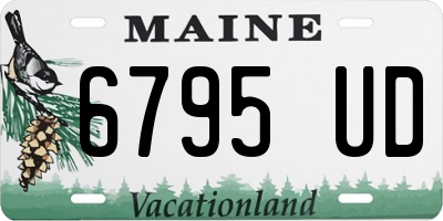 ME license plate 6795UD