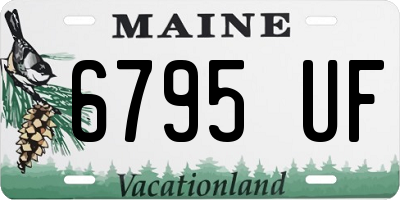 ME license plate 6795UF