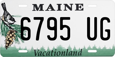 ME license plate 6795UG