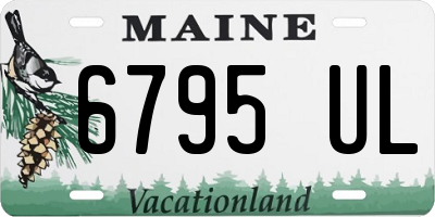 ME license plate 6795UL