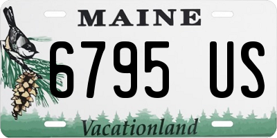 ME license plate 6795US
