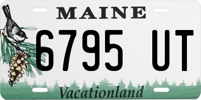 ME license plate 6795UT