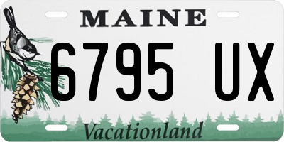 ME license plate 6795UX