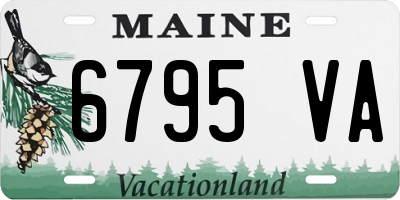 ME license plate 6795VA