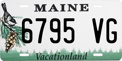 ME license plate 6795VG