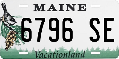 ME license plate 6796SE