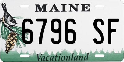 ME license plate 6796SF