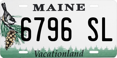 ME license plate 6796SL