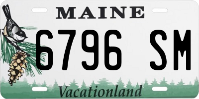ME license plate 6796SM