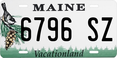 ME license plate 6796SZ