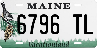 ME license plate 6796TL