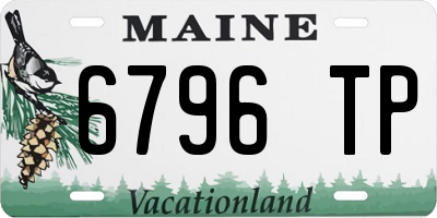 ME license plate 6796TP