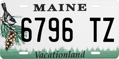 ME license plate 6796TZ