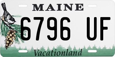 ME license plate 6796UF