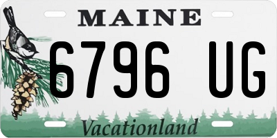 ME license plate 6796UG