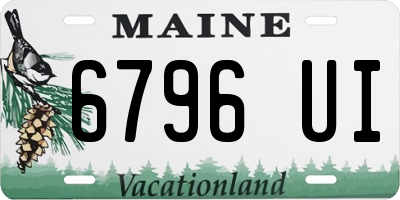ME license plate 6796UI