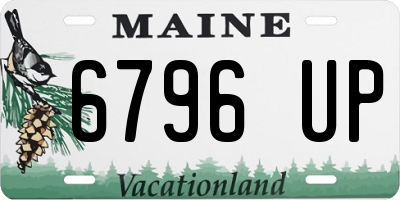 ME license plate 6796UP