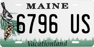 ME license plate 6796US