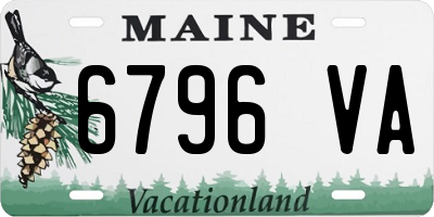 ME license plate 6796VA