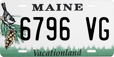 ME license plate 6796VG