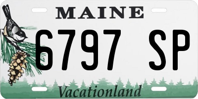 ME license plate 6797SP