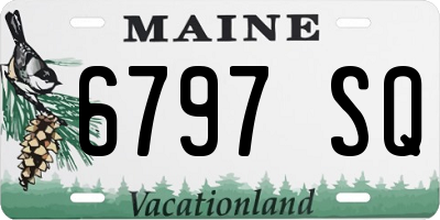 ME license plate 6797SQ