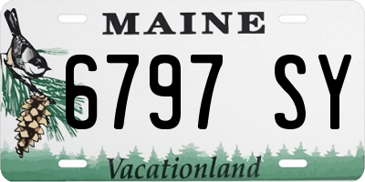 ME license plate 6797SY