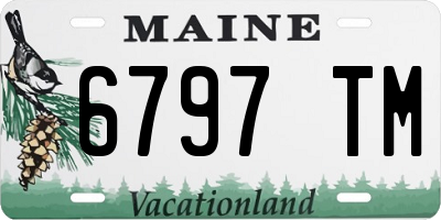ME license plate 6797TM