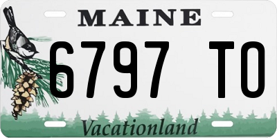 ME license plate 6797TO