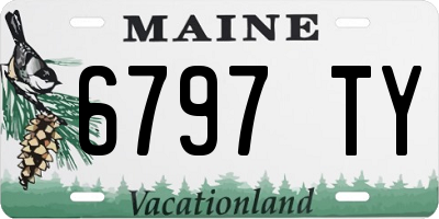 ME license plate 6797TY