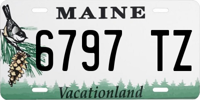 ME license plate 6797TZ