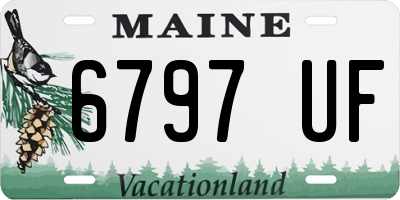 ME license plate 6797UF