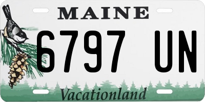 ME license plate 6797UN